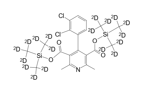 2,6-Dimethyl-3,5-di(nonadeuterotrimethylsiloxycarbonyl)-4-(2,3-dichlorophenyl)-pyridine