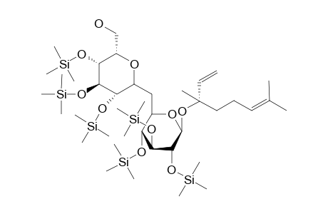 6-O-(.alpha.-L-rhamnopyranosyl)-.beta.-[(S)-linalyl]-D-glucopyranoside-hexakis(trimethylsilyl)-ether