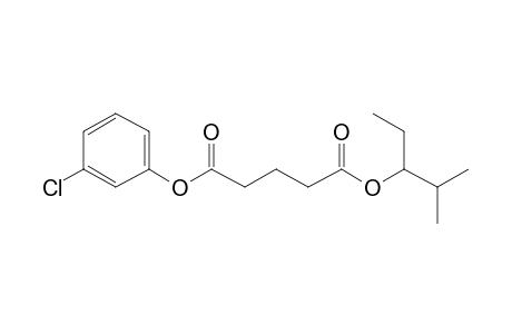 Glutaric acid, 2-methylpent-3-yl 3-chlorophenyl ester