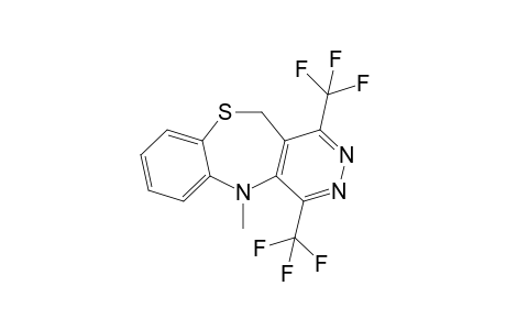 5,11-Dihydro-5-methyl-1,4-bis(trifluoromethyl)pyridazino[4,5-c][1,5]benzothiazepine