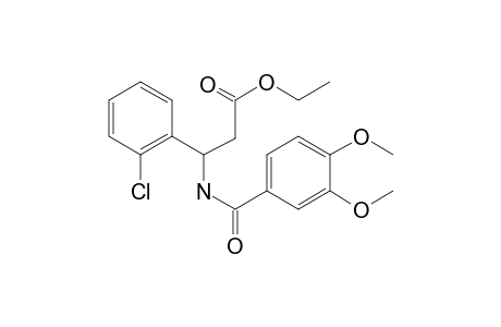 3-(2-Chlorophenyl)-3-(veratroylamino)propionic acid ethyl ester