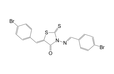 (5Z)-5-(4-bromobenzylidene)-3-{[(E)-(4-bromophenyl)methylidene]amino}-2-thioxo-1,3-thiazolidin-4-one