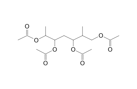 1,3,5,6-Tetra-O-acetyl-2,4,7-trideoxy-2-methylheptitol