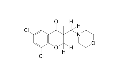 6,8-dichloro-3-methyl-3-(morpholinomethyl)-4-chromanone