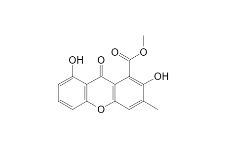 2,8-DIHYDROXY-3-METHYL-9-OXOXANTHENE-1-CARBOXYLIC_ACID_METHYLESTER