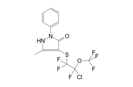 4-{[2-chloro-1,1,2-trifluoro-2-(trifluoromethoxy)ethyl]sulfanyl}-5-methyl-2-phenyl-1,2-dihydro-3H-pyrazol-3-one