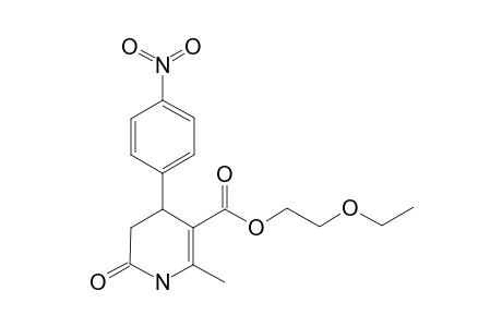 2-Ethoxyethyl 6-methyl-4-(4-nitrophenyl)-2-oxidanylidene-3,4-dihydro-1H-pyridine-5-carboxylate