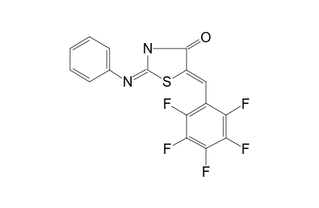 5-(2,3,4,5,6-Pentafluorobenzylidene)-2-(phenylimino)-4-thiazolidinone