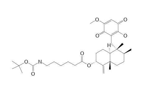 (+)-3.alpha.-(6-BOC -aminohexanoic acid ester)ilimaquinone