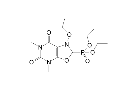 2-diethoxyphosphoryl-1-ethoxy-4,6-dimethyl-2H-oxazolo[5,4-d]pyrimidine-5,7-dione