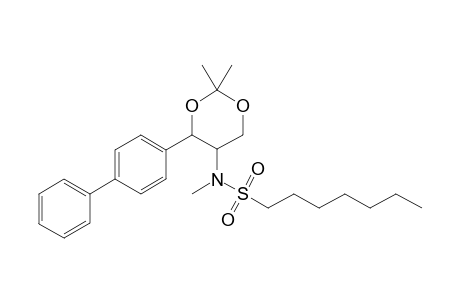 N-[4-{[(1',1''-Biphenyl-4'-yl)-2,2-dimethyl-1,3-dioxan-5-yl]-(N-methylheptane)sulfonamide