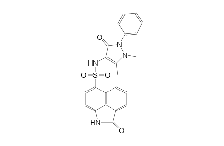 N-(1,5-dimethyl-3-oxo-2-phenyl-2,3-dihydro-1H-pyrazol-4-yl)-2-oxo-1,2-dihydrobenzo[cd]indole-6-sulfonamide