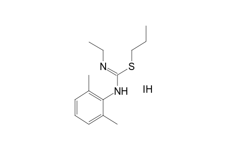 1-ethyl-2-propyl-2-thio-3-(2,6-xylyl)pseudourea, monohydroiodide