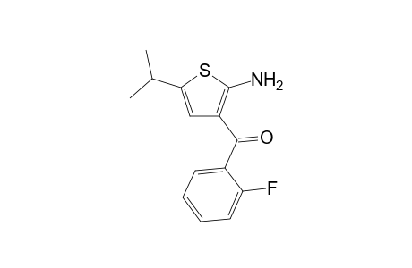 (2-amino-5-isopropyl-3-thienyl)-(2-fluorophenyl)methanone