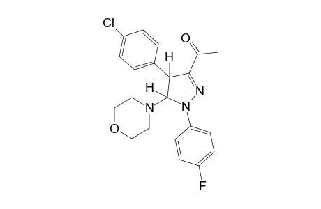 4-(p-chlorophenyl)-4,5-dihydro-1-(p-fluorophenyl)-5-morpholinopyrazol-3-yl methyl ketone