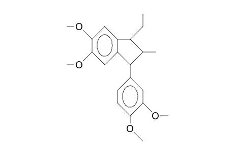 5,6-dimethoxy-1-(3,4-dimethoxyphenyl)-3-ethyl-2-methylindan