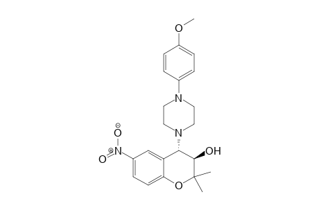 (3R,4S)-4-(4-(4-Methoxyphenyl)piperazin-1-yl)-2,2-dimethyl-6-nitrochroman-3-ol