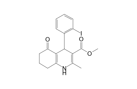 Methyl 4-(2-iodophenyl)-2-methyl-5-oxo-1,4,5,6,7,8-hexahydro-3-quinolinecarboxylate