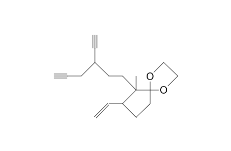 (2a,3B)-2-(3-Ethynyl-5-hexynyl)-2-methyl-3-vinyl-cyclopentanone ethylenedioxy ketal