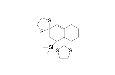 cis-6-(oxomethyl)-5-(trimethylsilyl)bicyclo[4.4.0]dec-1-en-3-one 3,6-bis(ethylene dithioacetal)