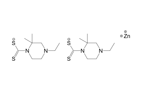 4-Ethyl-2,2-dimethyl-piperazine-1-carbodithioic acid zinc salt