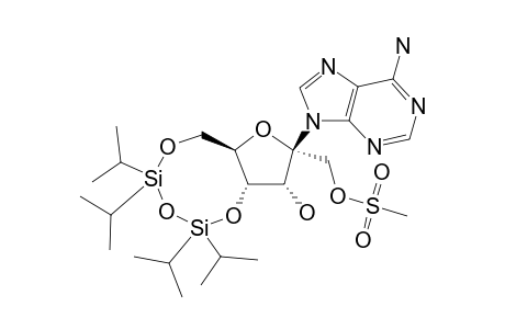 9-[1'-O-METHANESULFONYL-4',6'-O-(TETRAISOPROPYLDISILOXANE-1,3-DIYL)-BETA-D-PSICOFURANOSYL]-ADENINE