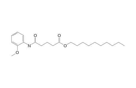 Glutaric acid, monoamide, N-(2-methoxyphenyl)-, decyl ester