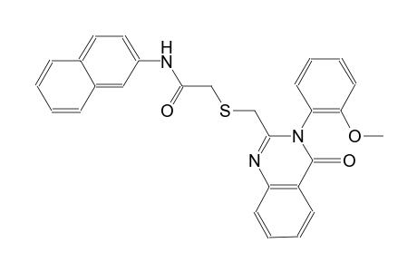 2-(([3-(2-Methoxyphenyl)-4-oxo-3,4-dihydro-2-quinazolinyl]methyl)sulfanyl)-N-(2-naphthyl)acetamide