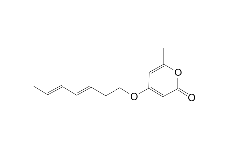 4-[(3E,5E)-hepta-3,5-dienoxy]-6-methyl-2-pyranone