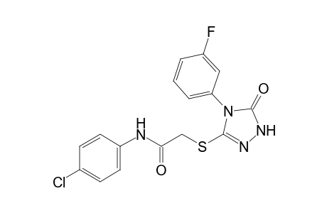 4'-chloro-2-{[4-(m-fluorophenyl)-5-oxo-delta square-1,2,4-triazolin-3-yl]thio}acetanilide