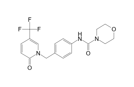 alpha-[2-OXO-5-(TRIFLUOROMETHYL)-1(2H)-PYRIDYL]-4-MORPHOLINECARBOXY-p-TOLUIDIDE