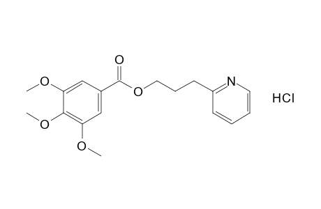 3,4,5-trimethoxybenzoic acid, 3-(2-pyridyl)propyl ester, hydrochloride