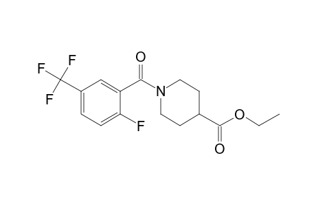 Isonipecotic acid, N-(2-fluoro-5-trifluoromethylbenzoyl)-, ethyl ester