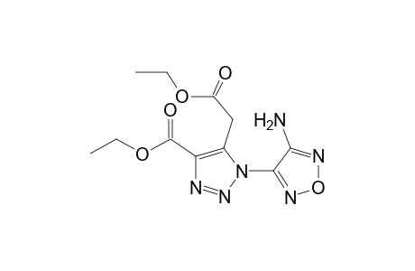 ethyl 1-(4-amino-1,2,5-oxadiazol-3-yl)-5-(2-ethoxy-2-oxoethyl)-1H-1,2,3-triazole-4-carboxylate