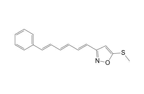 5-METHYLTHIO-3-(6-PHENYL-1,3,5-HEXATRIENYL)-ISOXAZOLE