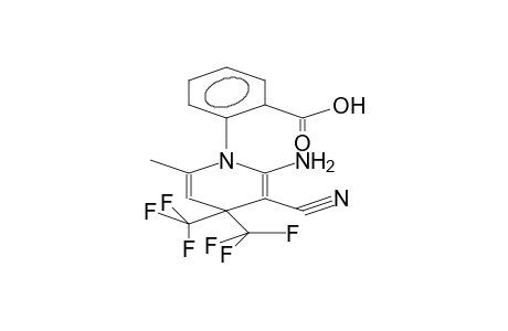 1-(ORTHO-CARBOXYPHENYL)-2-AMINO-3-CYANO-4,4-BIS(TRIFLUOROMETHYL)-6-METHYL-1,4-DIHYDROPYRIDINE