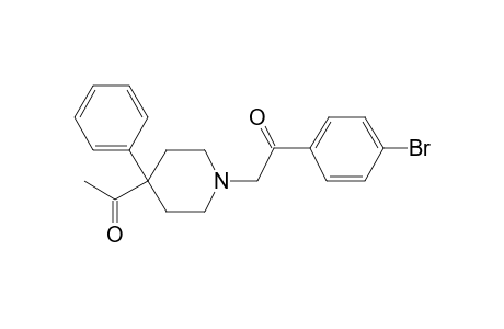 Piperidine, 4-acetyl-4-phenyl-1-[4-bromobenzoylmethyl]-