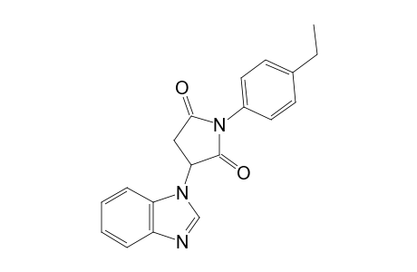 2-(1-benzimidazolyl)-N-(p-ethylphenyl)succinimide