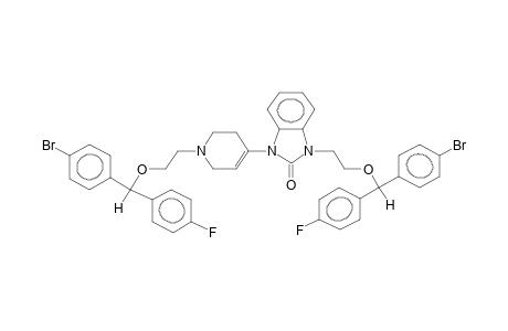 1-[2-(4-Bromo-4'-fluorobenzhydryloxy)ethyl]-4-{3-[2-(4-bromo-4'-fluorobenzhydryloxy)ethyl]-2-oxobenzimidazolin-1-yl}-1,2,3,6-tetrahydropyridine