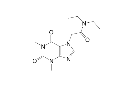 N,N-diethyl-1,3-dimethyl-2,6-dioxo-1,2,3-tetrahydropurine-7-acetamide