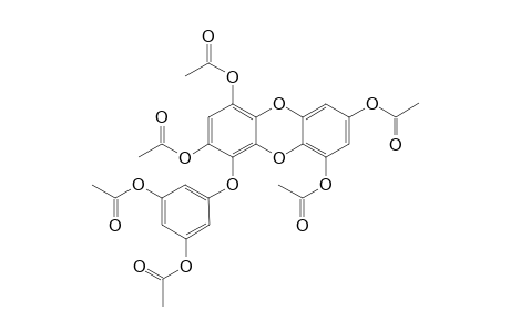 Eckol hexaacetate [1-(3,5-dihydroxyphenoxy)-2,4,7,9-tetrahydroxydibenzo-1,4-dioxin hexaacetate]