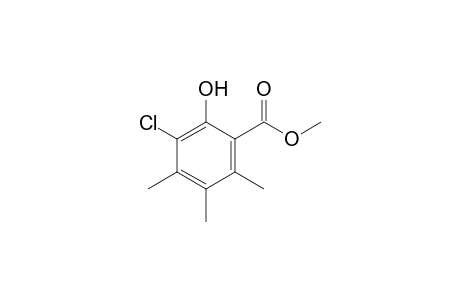 Methyl 3-chloro-2-hydroxy-4,5,6-trimethylbenzoate