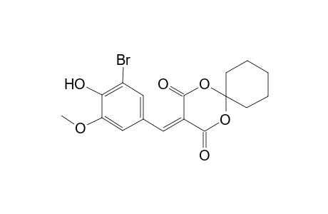 9-[(3-bromo-4-hydroxy-5-methoxyphenyl)methylidene]-7,11-dioxaspiro[5.5]undecane-8,10-dione