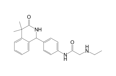 4'-(4,4-dimethyl-3-oxo-1,2,3,4-tetrahydro-1-isoquinolyl)-2-(ethylamino)acetanilide