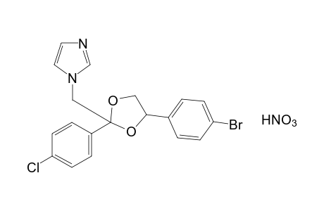 1-[[4-(p-bromophenyl)-2-(p-chlorophenyl)-1,3-dioxolan-2-yl]methyl}imidazole, mononitrate