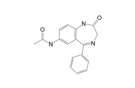 7-Acetamino-2,3-dihydro-5-phenyl-1H-1,4-benzodiazepin-2-one