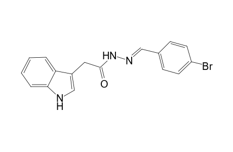 Acethydrazide, 2-(3-indolyl)-N2-(4-bromobenzylideno)-