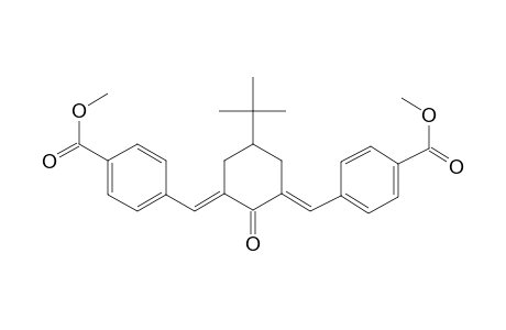 methyl 4-((E)-{(3E)-5-tert-butyl-3-[4-(methoxycarbonyl)benzylidene]-2-oxocyclohexylidene}methyl)benzoate