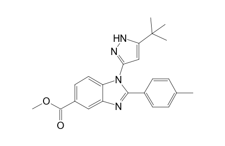 Methyl 1-(5-tert-butyl-1H-pyrazol-3-yl)-2-(4-methylphenyl)-1H-benzo[d]imidazole-5-carboxylate