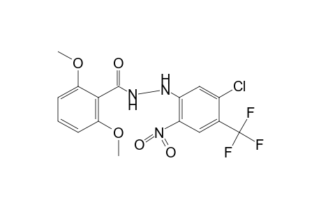 2,6-DIMETHOXYBENZOIC ACID, 2-(5-CHLORO-2-NITRO-alpha,alpha,alpha-TRIFLUORO-p-TOLYL)HYDRAZIDE